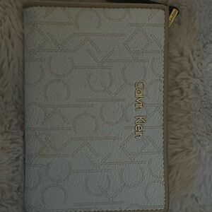 Calvin Klein Sky Blue Wallet with Gold Details